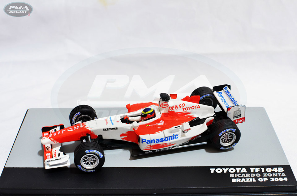 RICARDO ZONTA 2004 TOYOTA TF104B 1:43